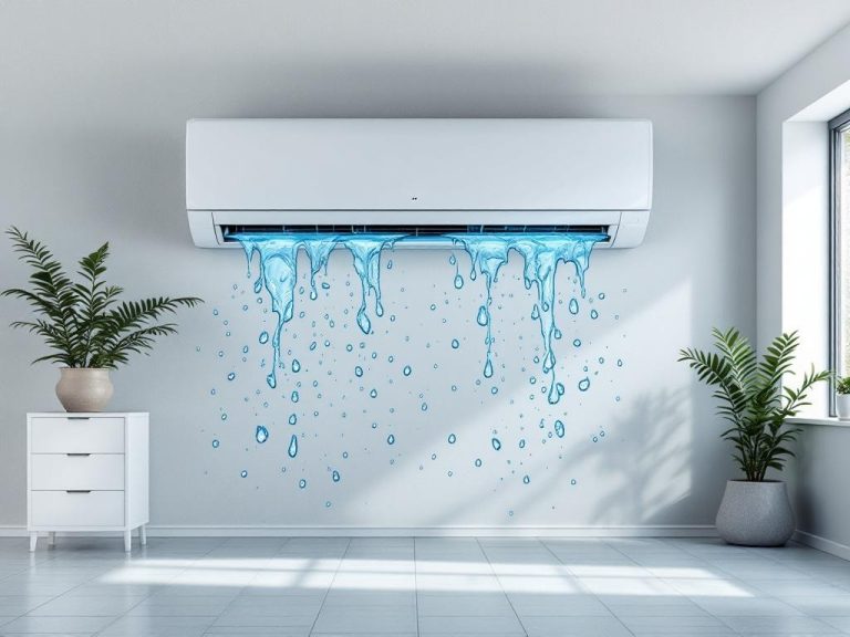 Aire acondicionado interior que gotea: causas habituales